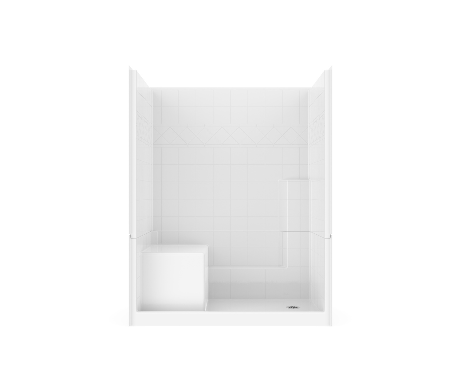 6032 Low Threshold Shower with Seat